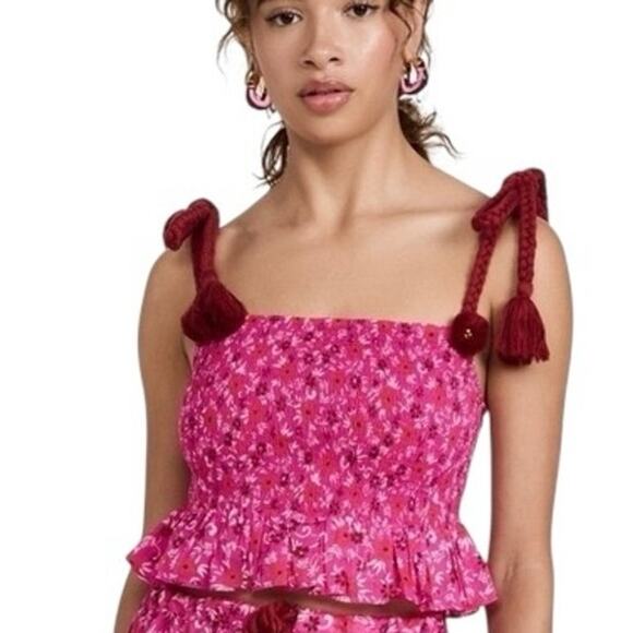 Figue Lucinda Smocked Tank Top Size M - Picture 10 of 10